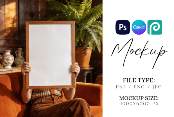 Download Retro ISO A4 A3 A2 Frame Mockup - Frame mockup Collection